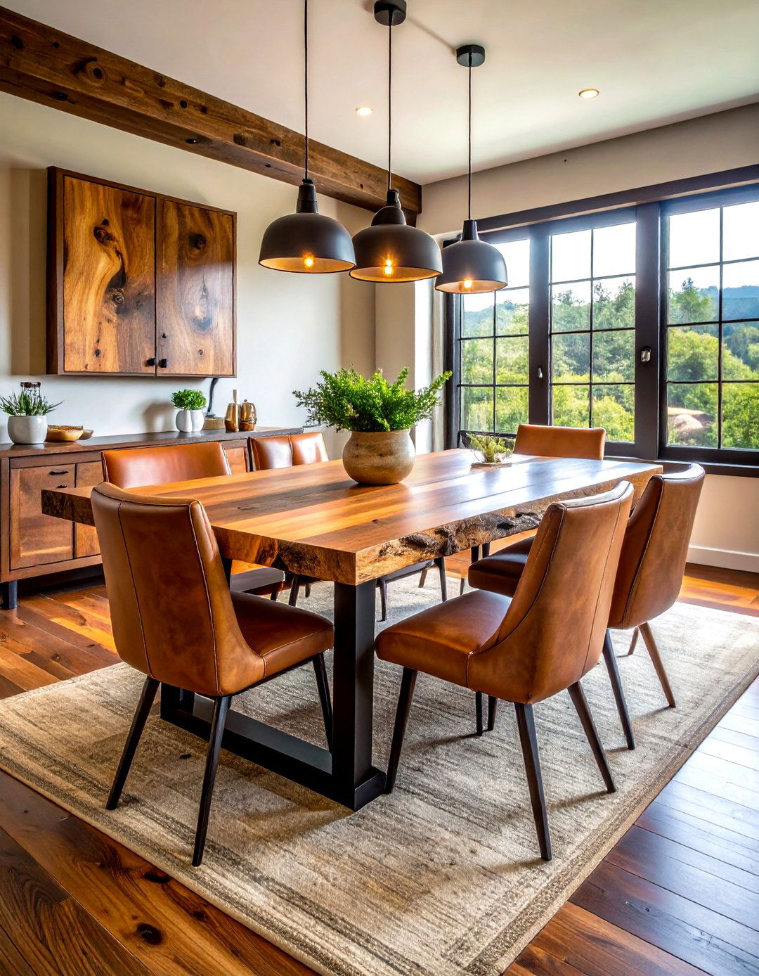 Rustic Wood Dining Room Table - 30 updated dining room ideas