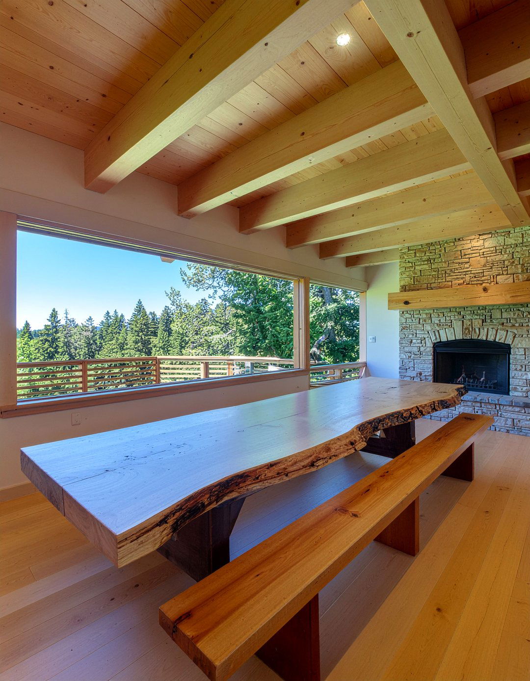 Rustic Wood Dining - 30 personalized dining room ideas