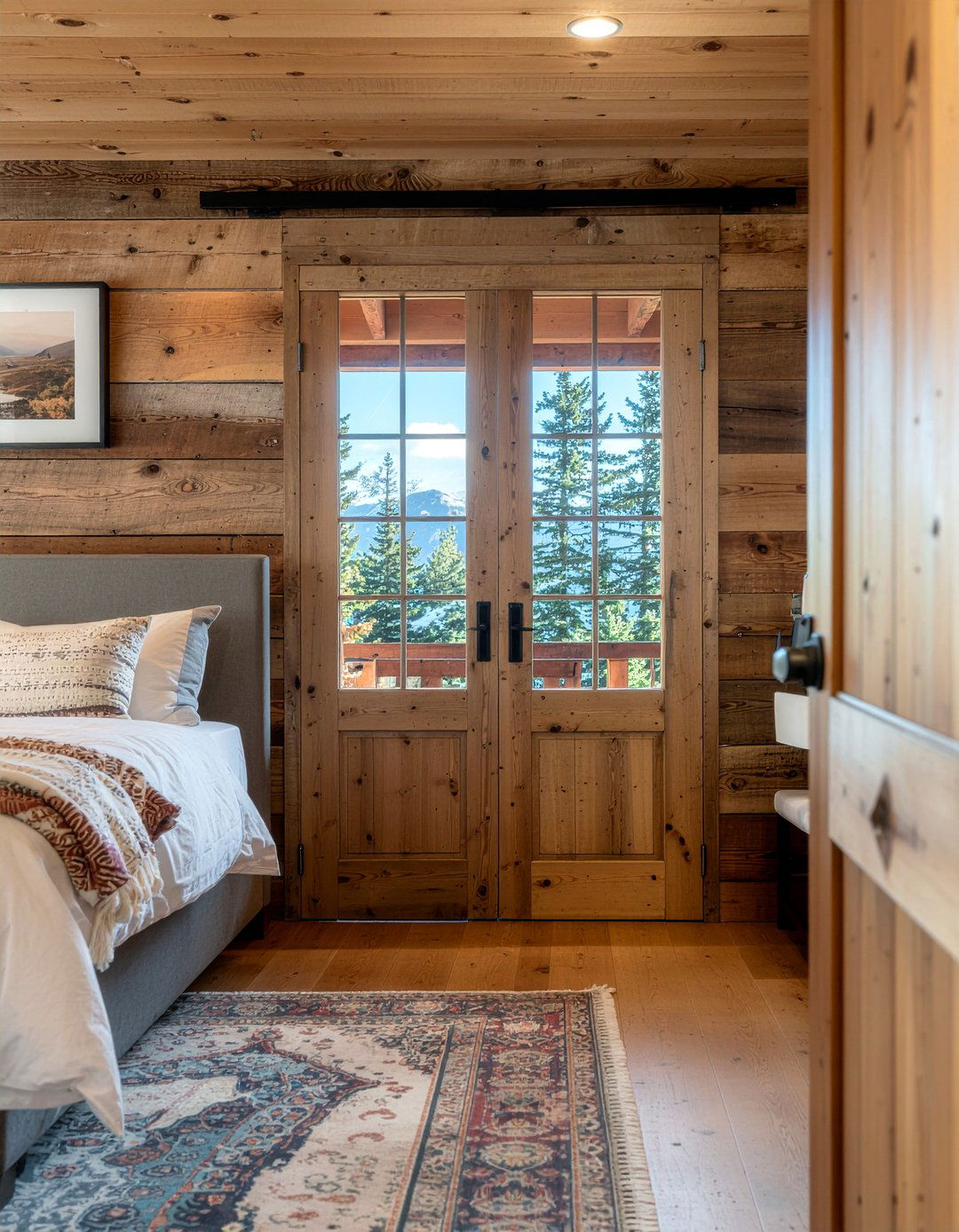 Rustic Wood Door - 30 bedroom closet doors