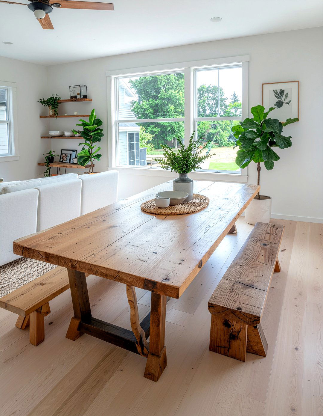 Rustic Wood Furniture - 30 cozy dining room ideas