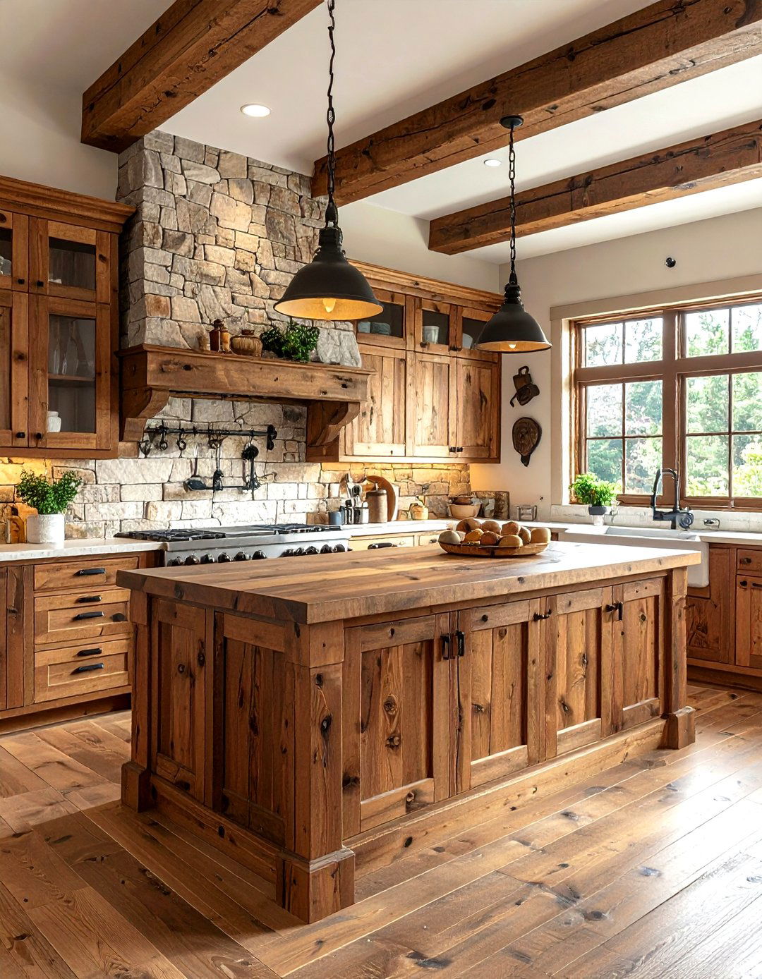 Rustic Wood Kitchen - 30 kitchen heart of the home ideas