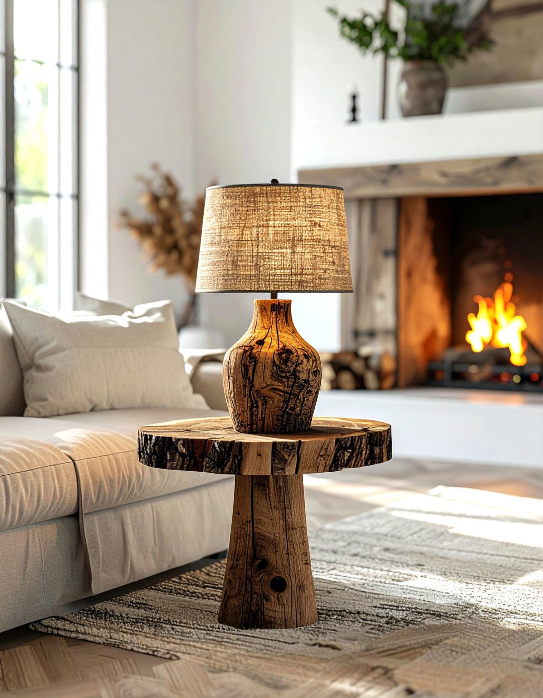 Rustic Wood Lamp Living Room - 30 living room lamp ideas