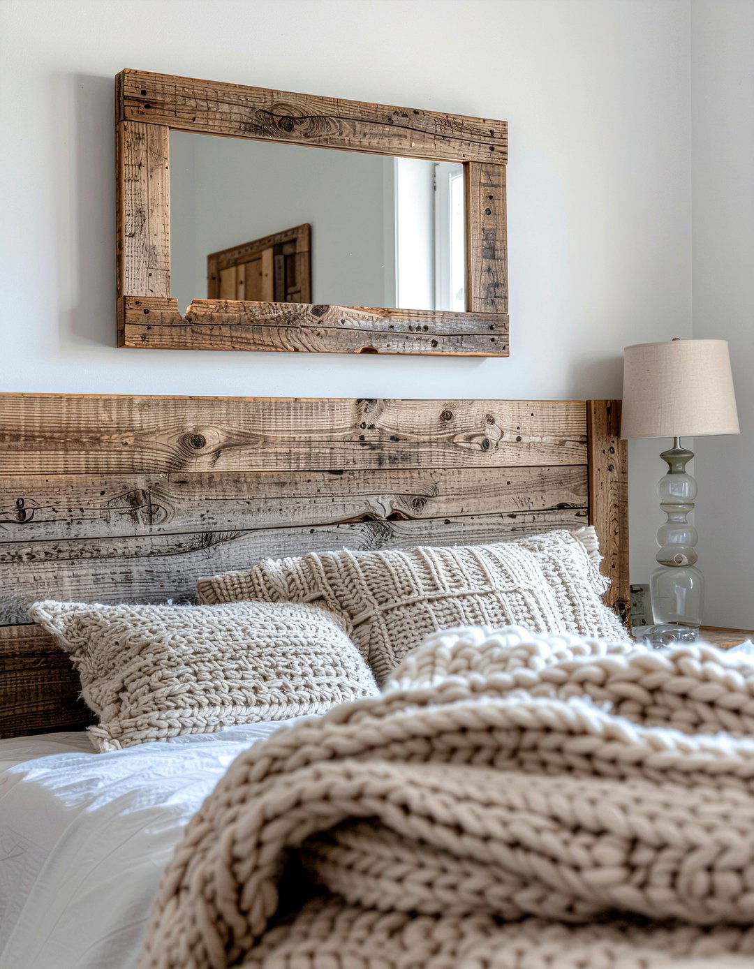 Rustic Wood Mirror - 30 bedroom mirrors