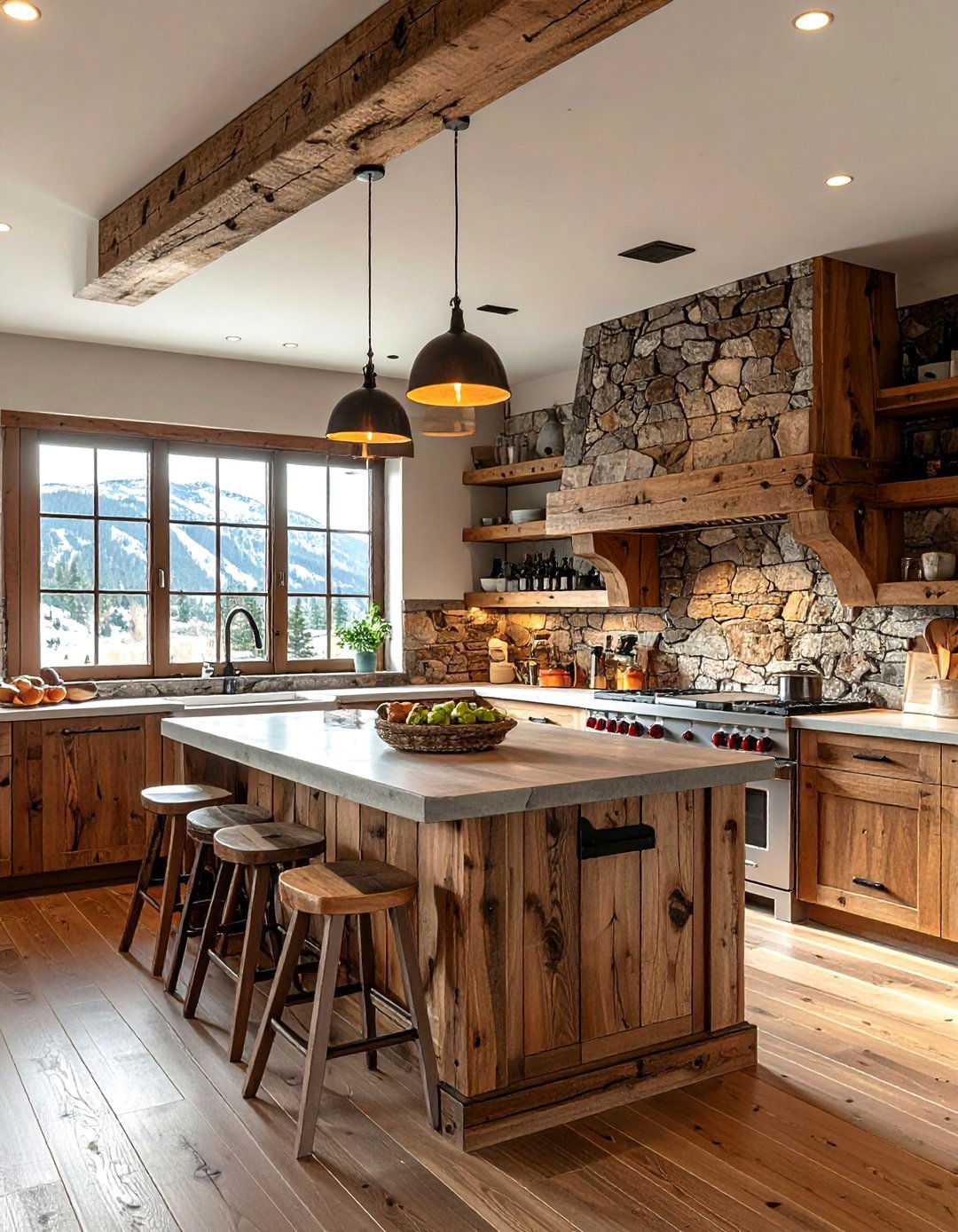 Rustic Wood Sconce - 30 kitchen sconce ideas