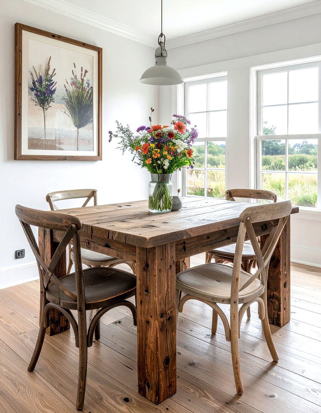 Rustic Wood Square Dining Table - 30 square dining table ideas