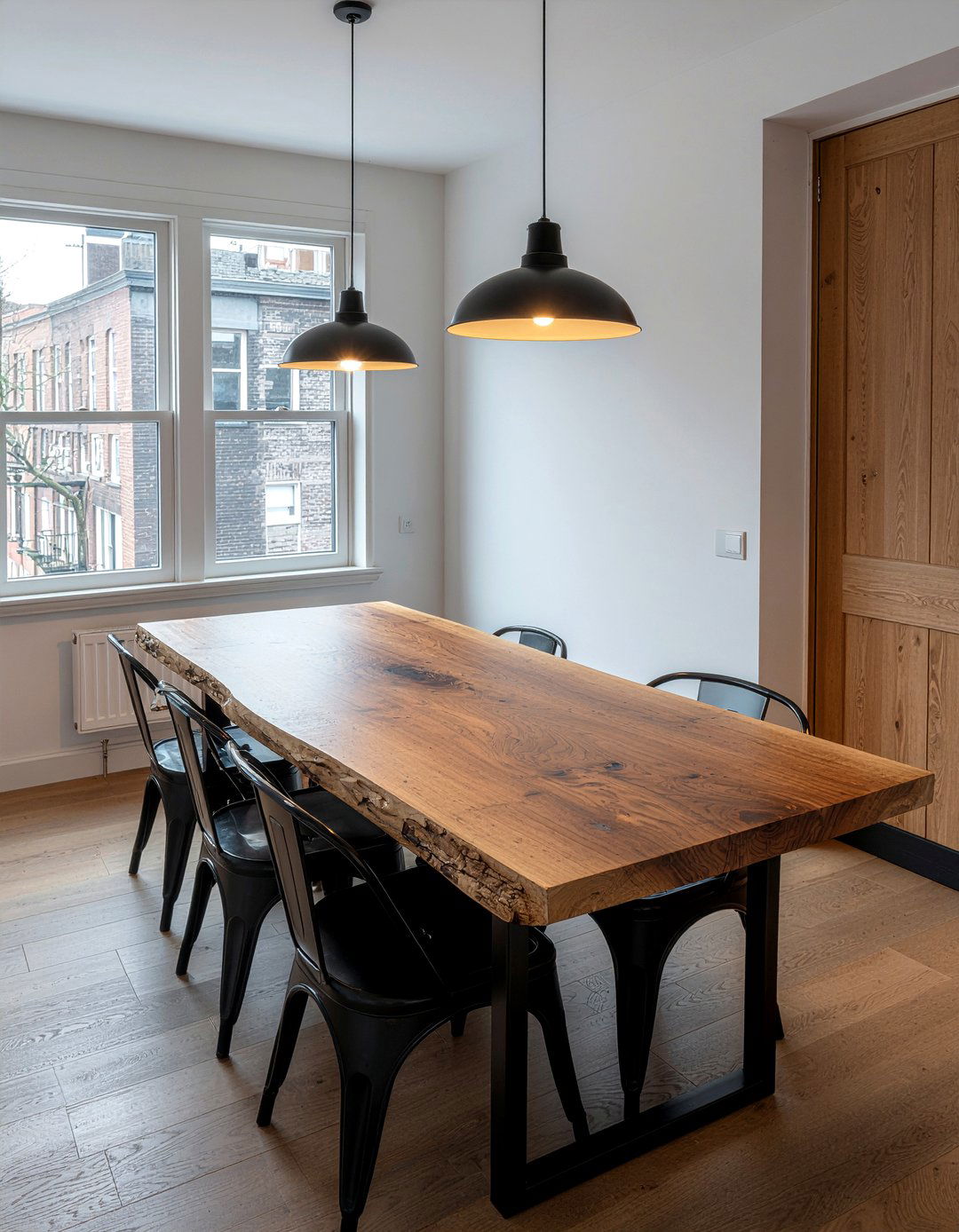 Rustic Wood Table - 30 row house dining room ideas