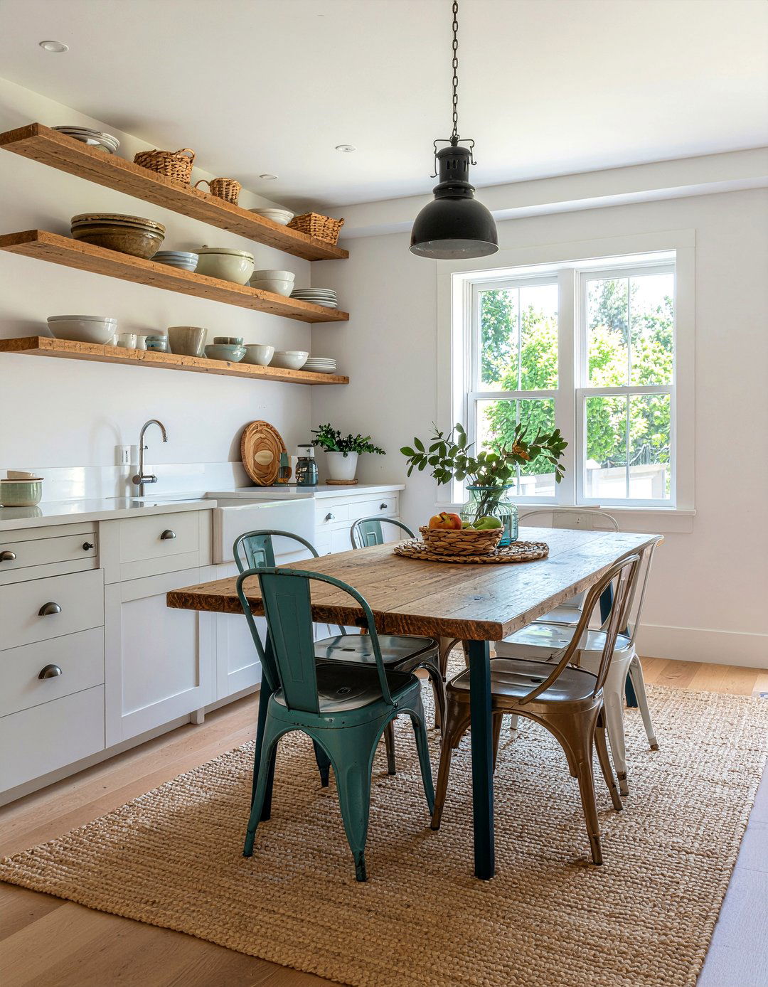 Rustic Wood Tables - 30 Mediterranean dining room ideas