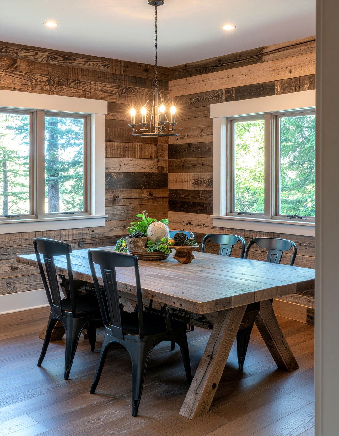 Rustic Wood Wainscoting - 30 dining room wainscoting ideas