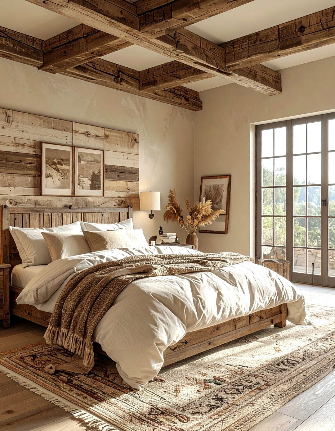 Rustic beige bedroom - 30 beige bedroom decor ideas