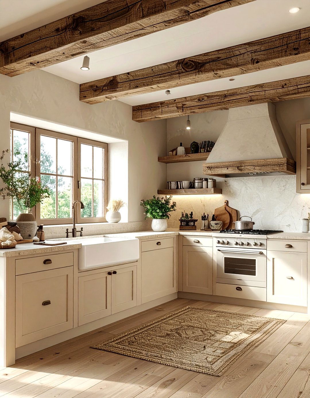 Rustic beige kitchen - 30 beige kitchen design ideas