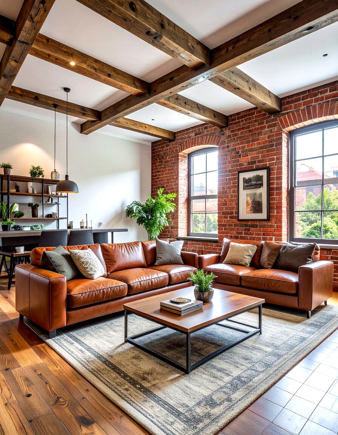 Rustic brick ceiling wallpaper - 30 living room ceiling wallpapers