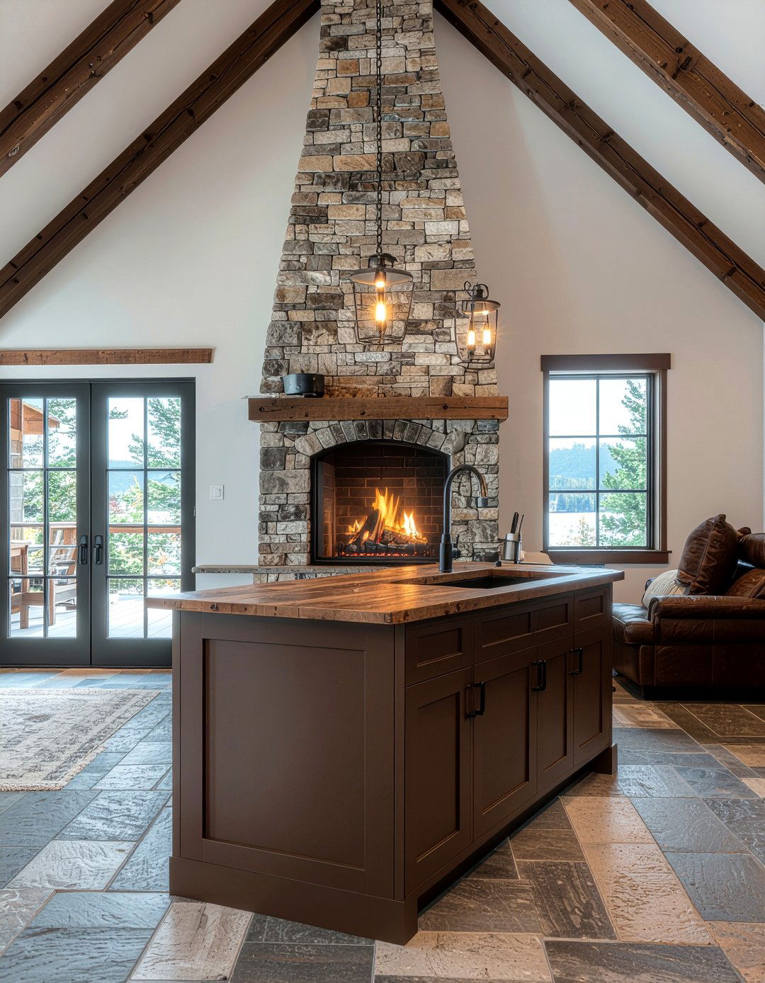 Rustic brown kitchen - 30 chocolate brown kitchen ideas