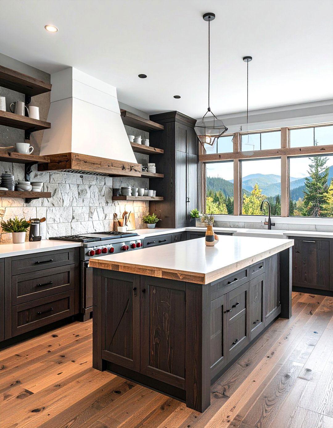 Rustic cabin kitchen - 30 mountain decor ideas