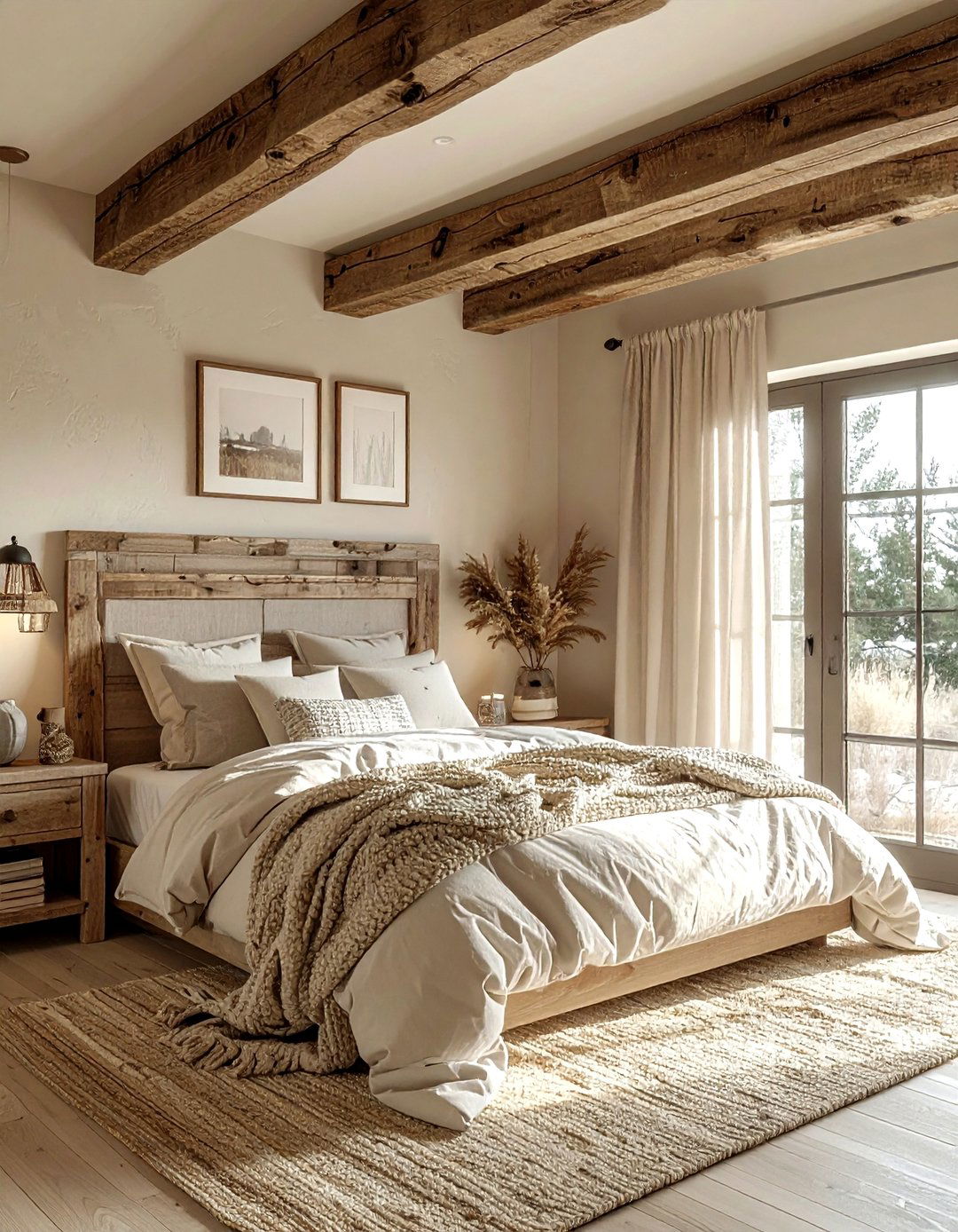 Rustic cream bedroom - 30 contemporary cream bedroom ideas