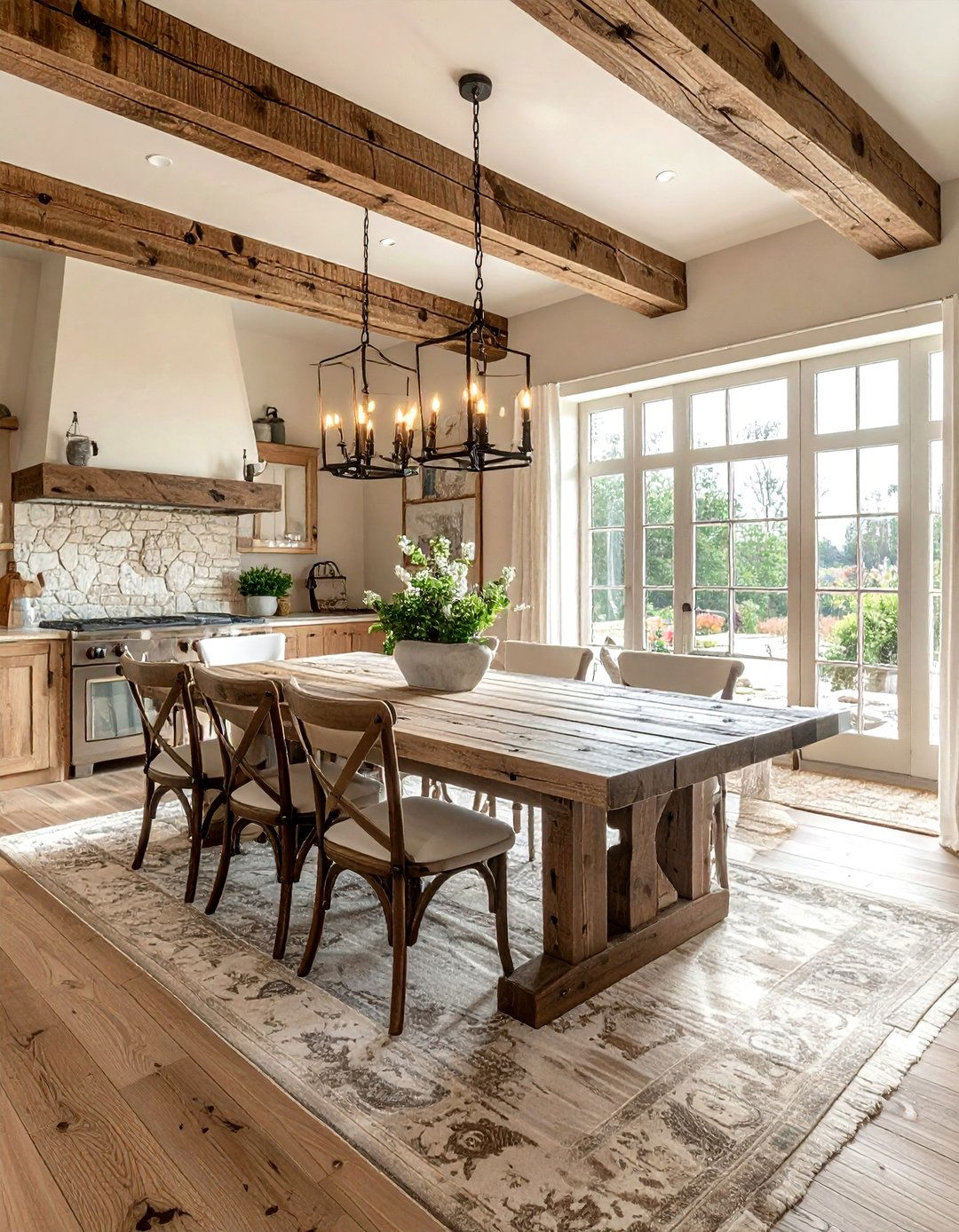 Rustic cream dining room - 30 cream dining room ideas