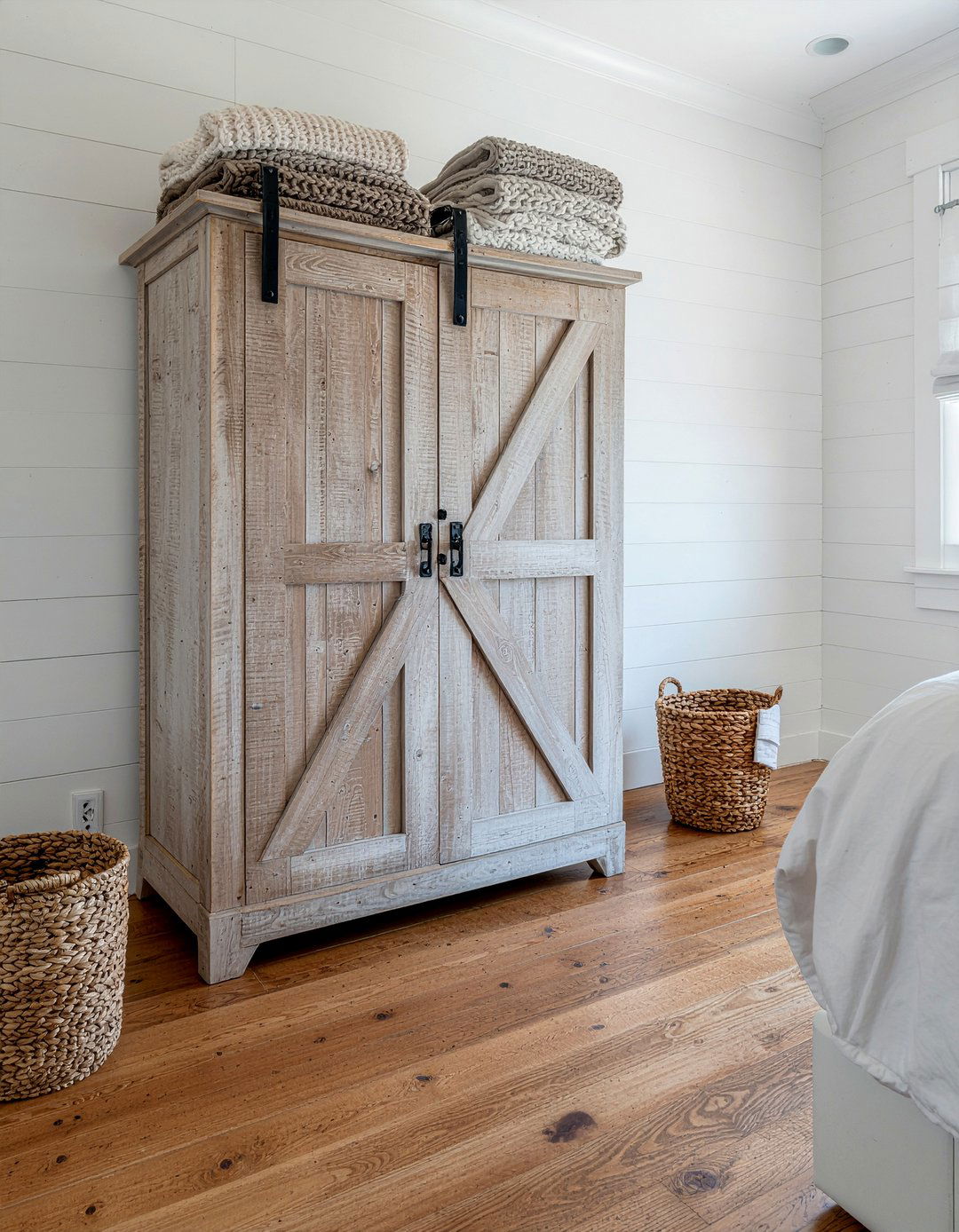 Rustic farmhouse armoire - 30 bedroom armoires
