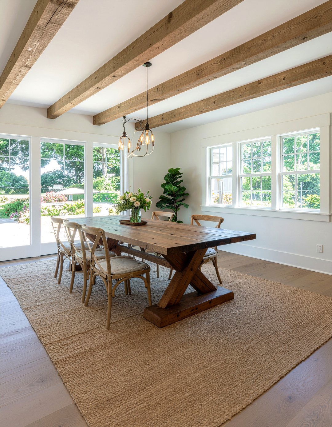 Rustic farmhouse dining room - 30 large dining room ideas