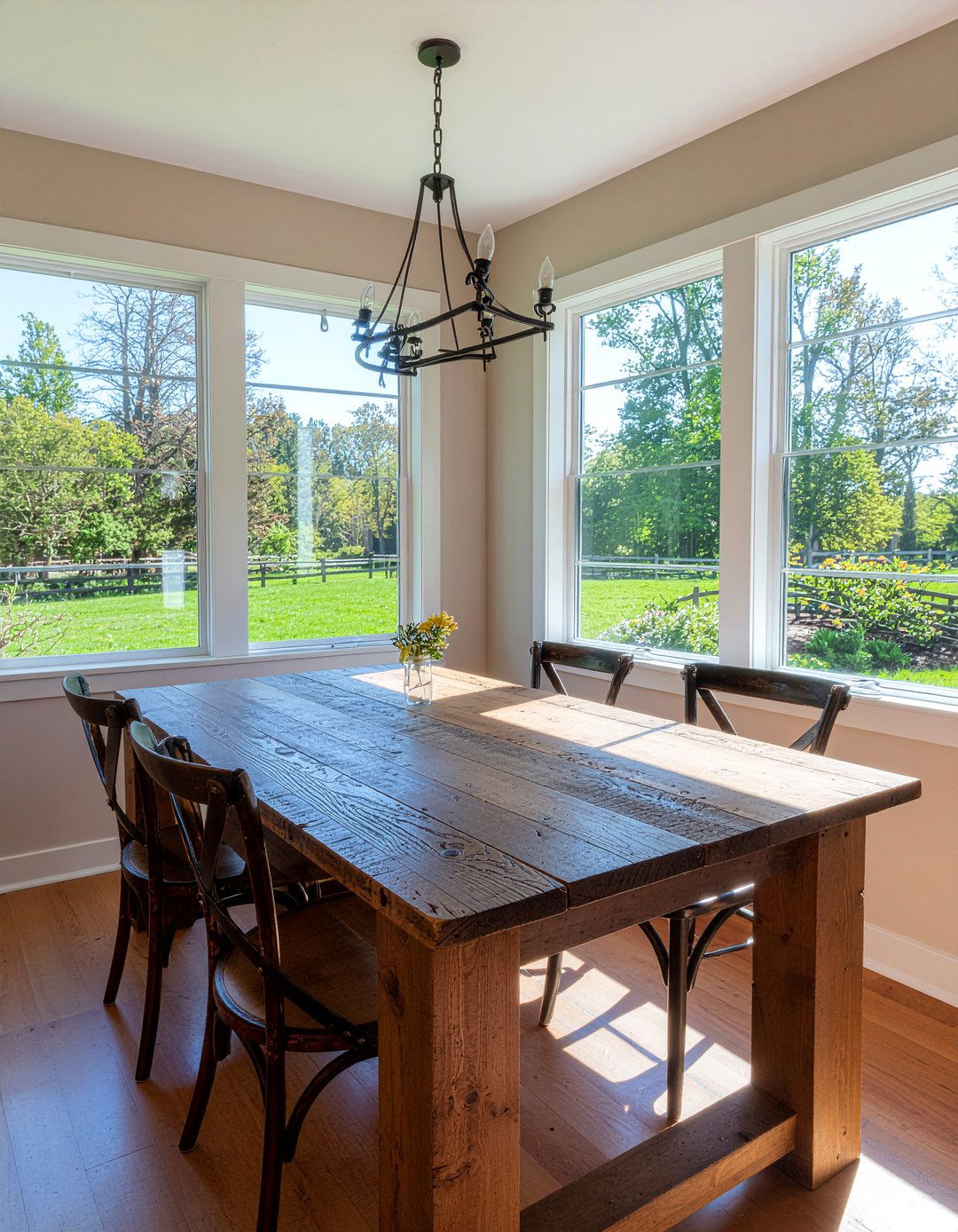 Rustic farmhouse dining room - 30 dining room transformation ideas