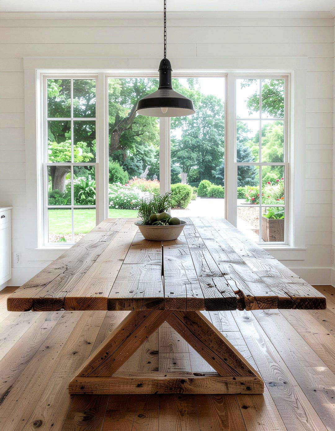 Rustic farmhouse table - 30 heirloom dining room ideas