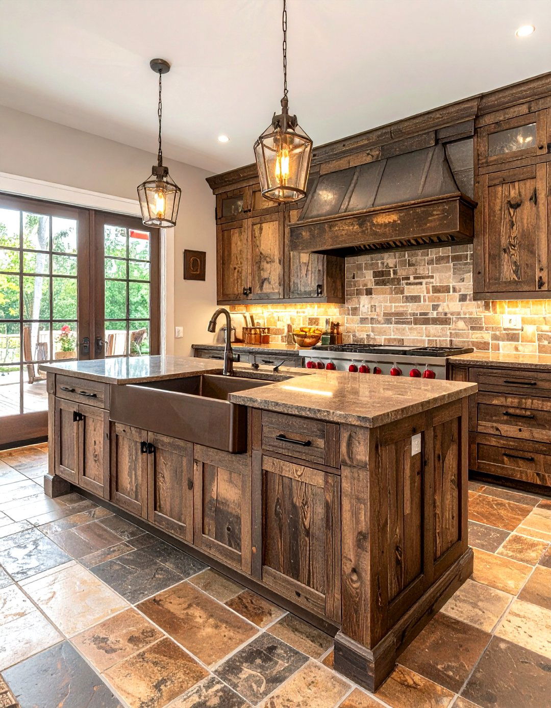 Rustic granite kitchen - 30 granite kitchen ideas