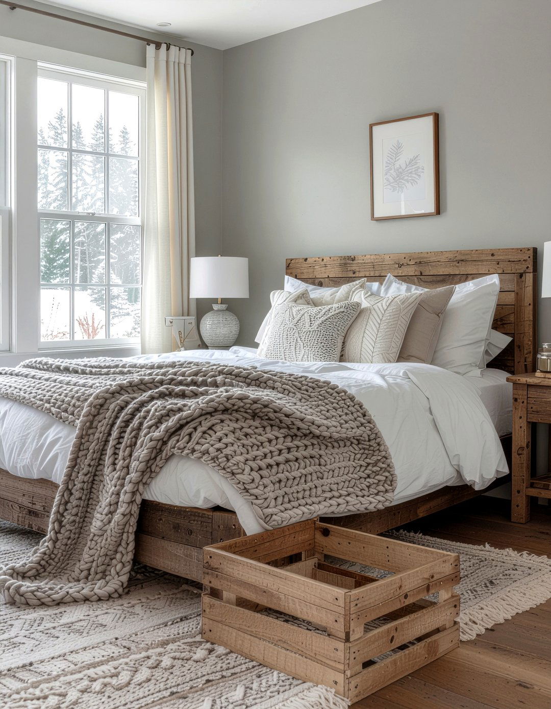 Rustic gray bedroom - 30 bedroom gray walls