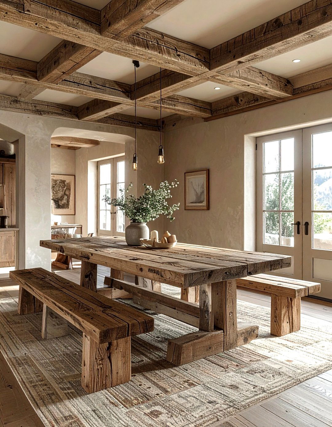 Rustic greige dining room - 30 greige dining room ideas