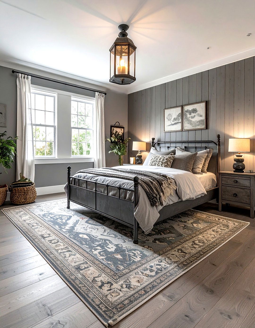Rustic grey bedroom - 30 grey bedroom decor ideas