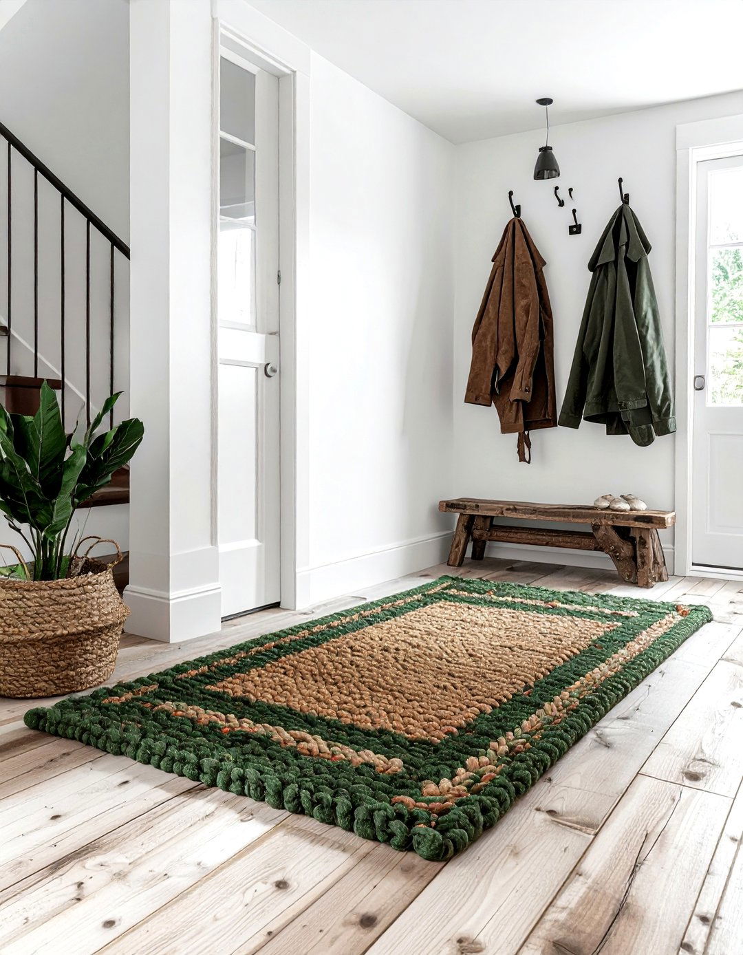 Rustic hallway runner - 30 hallway runner ideas