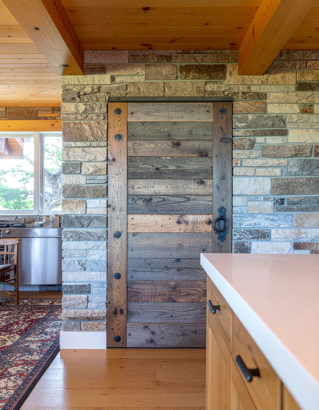 Rustic kitchen door - 30 kitchen exterior door ideas