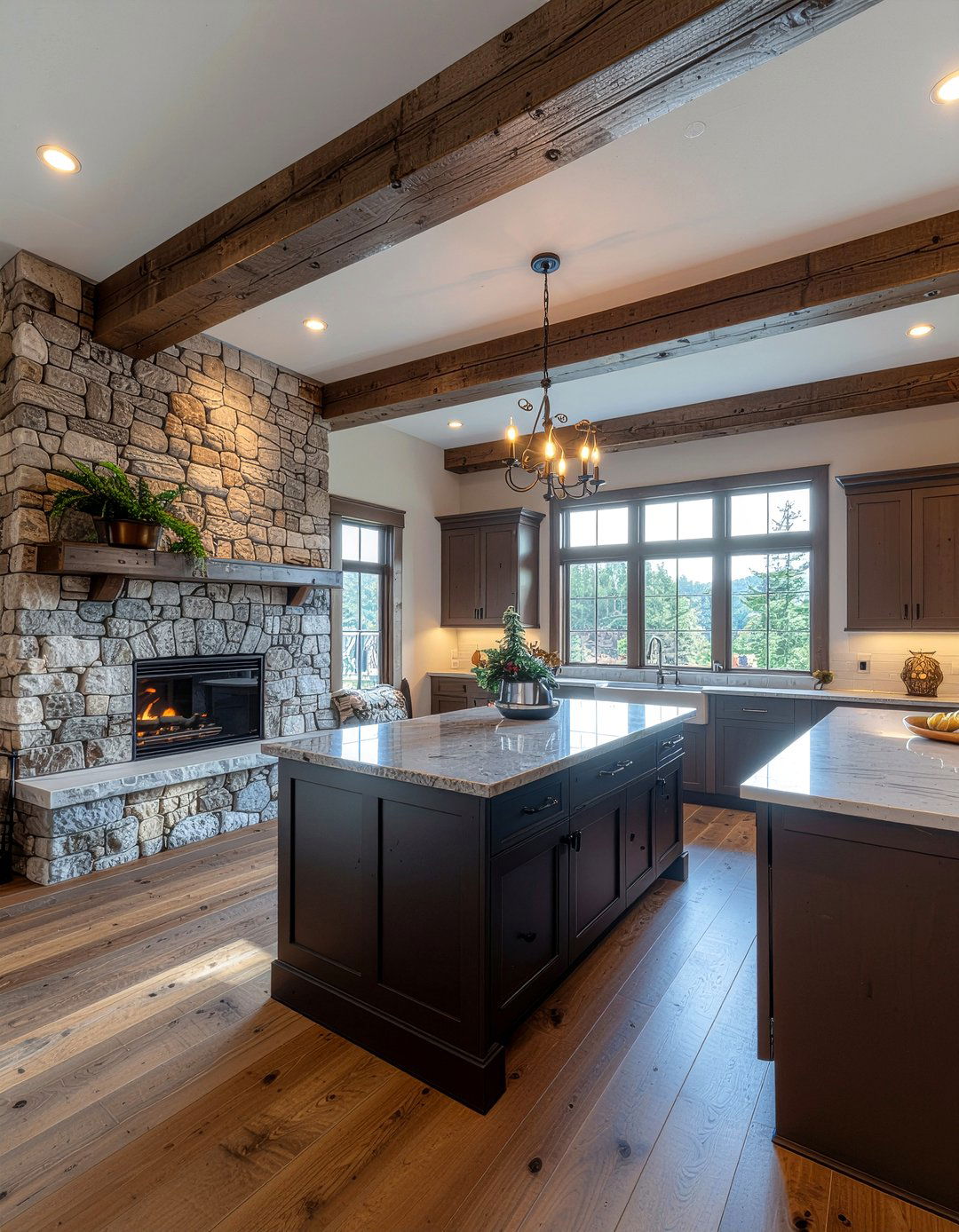 Rustic kitchen great room - 30 kitchen great room ideas