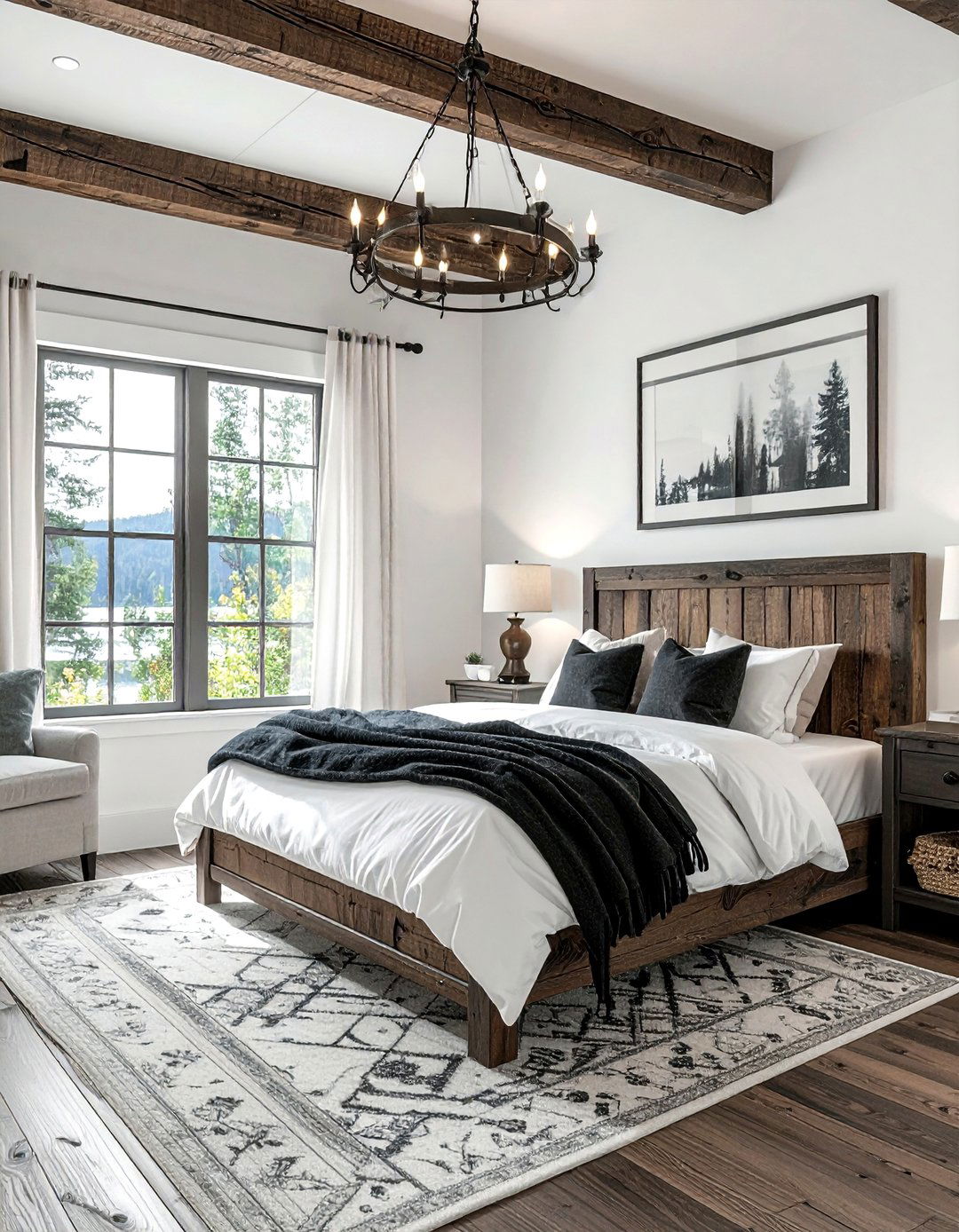 Rustic lake house bedroom - 30 lake house decor ideas