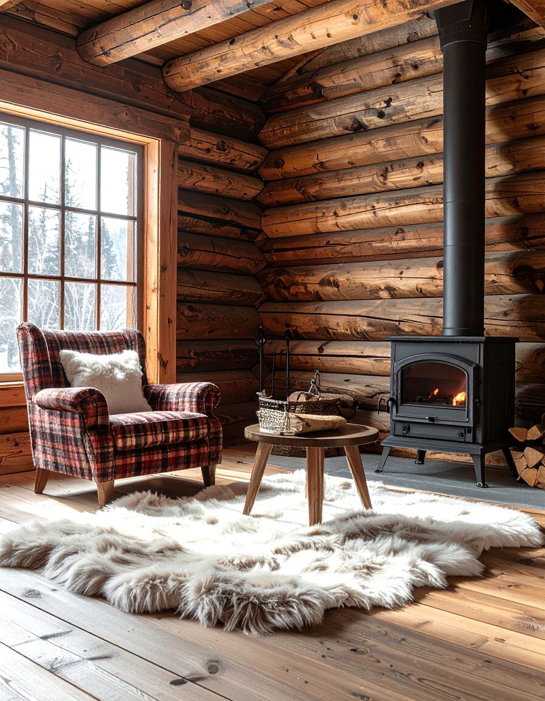 Rustic pine tongue and groove wall - 30 living room tongue and groove ideas