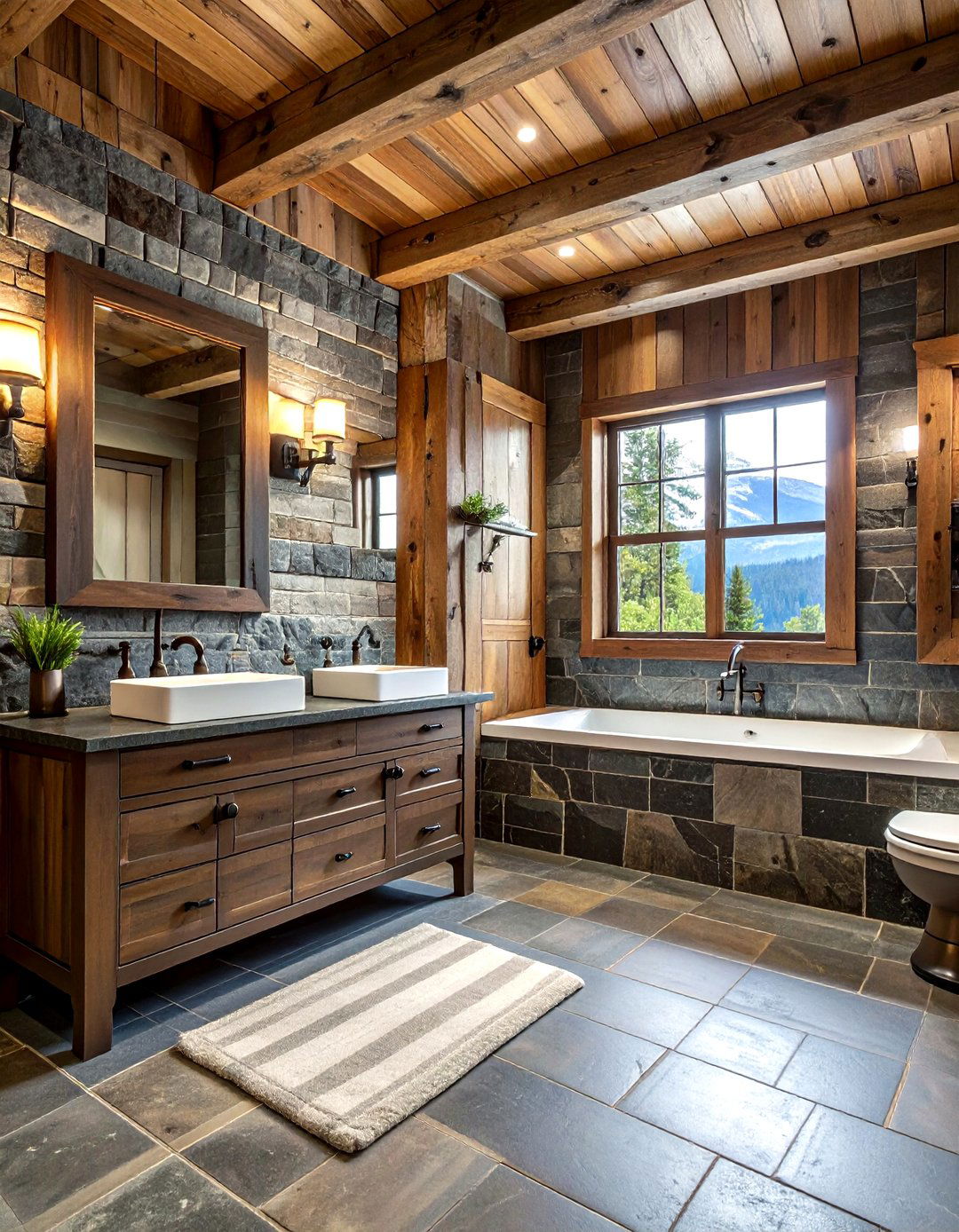 Rustic soapstone bathroom - 30 soapstone bathroom ideas