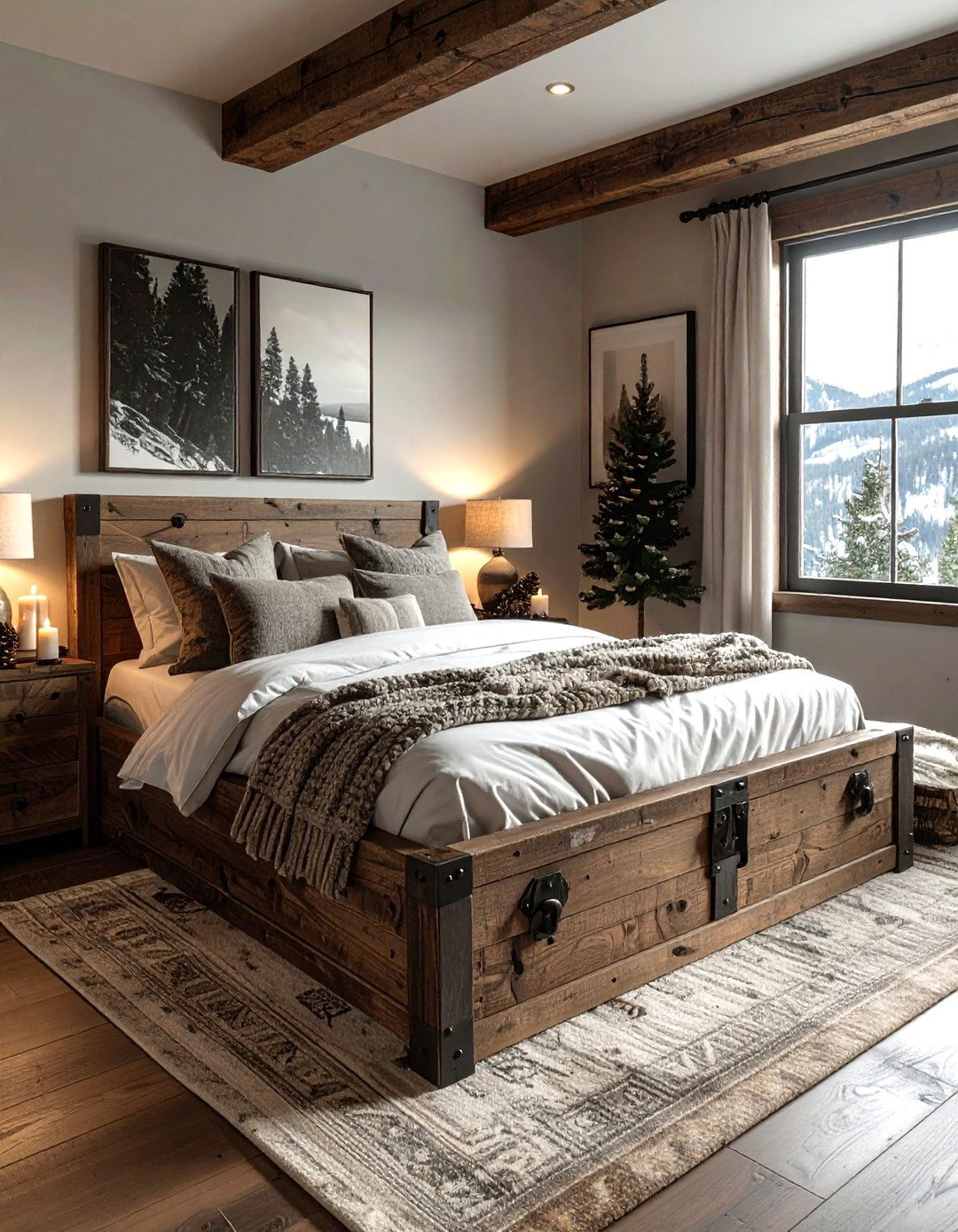Rustic storage bed - 30 storage bed ideas