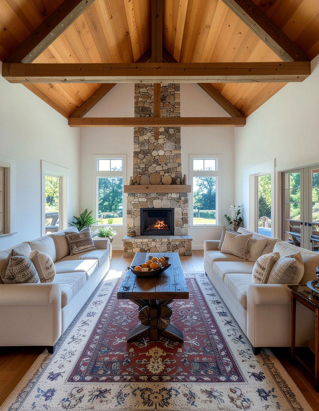 30 Grand Living Room Cathedral Ceiling Ideas to Inspire