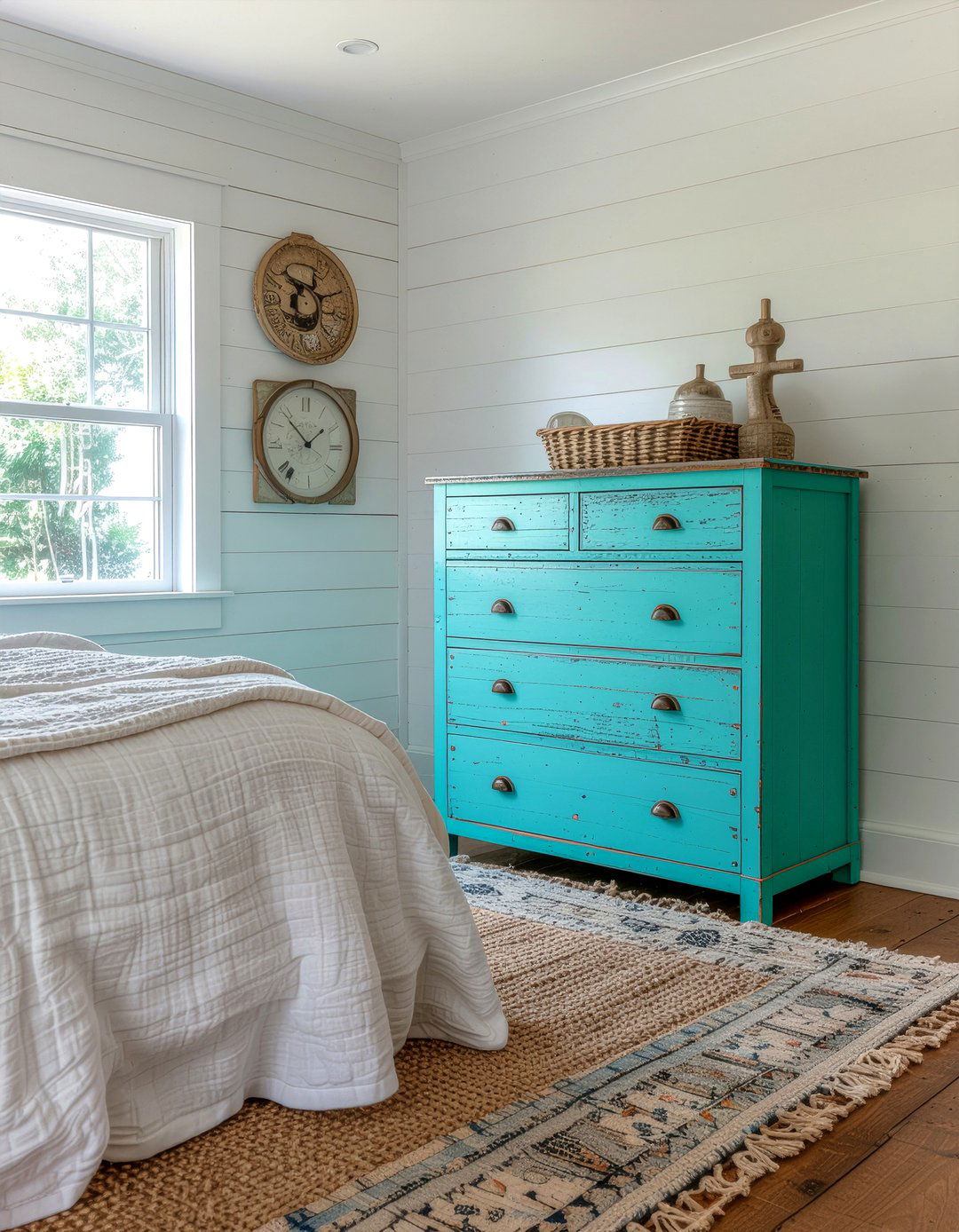 Rustic turquoise bedroom - 30 turquoise bedroom ideas