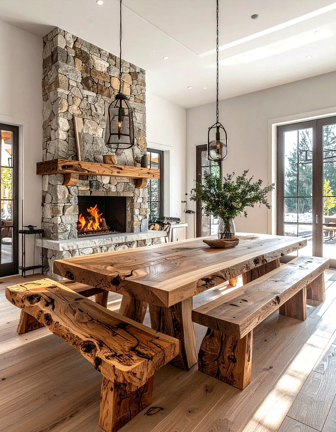 Rustic villa dining space - 30 villa dining room ideas