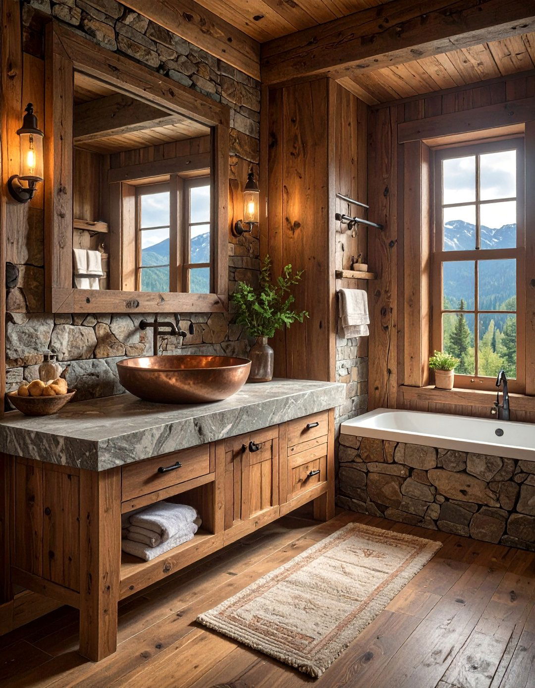 Rustic widespread faucet - 30 widespread faucet ideas