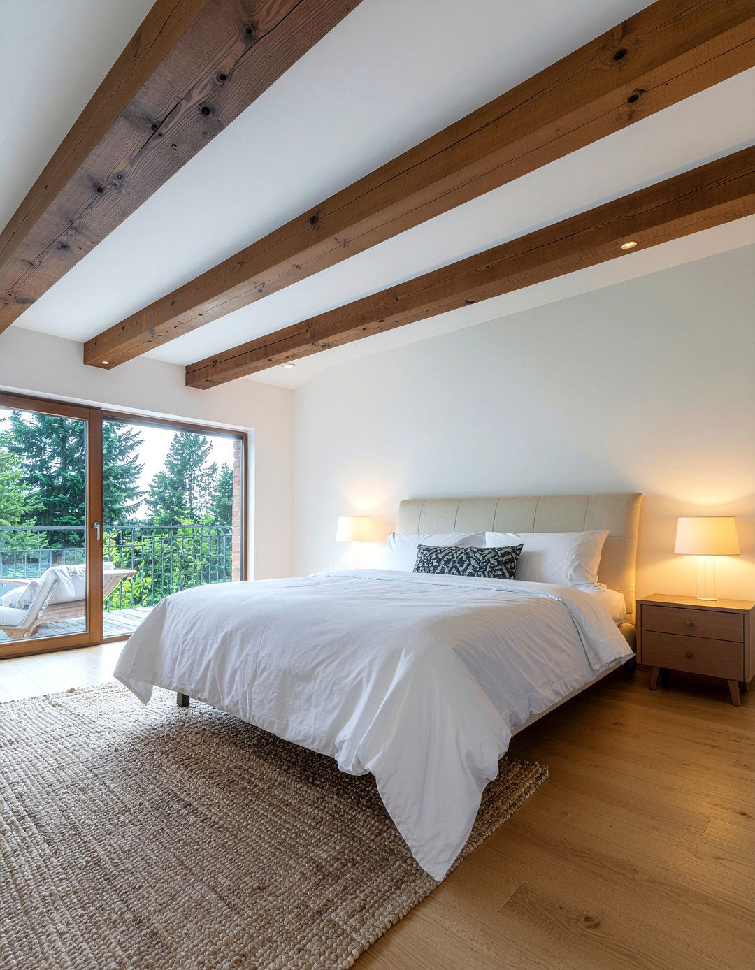 Rustic wood ceiling beams - 30 Italian bedroom ideas