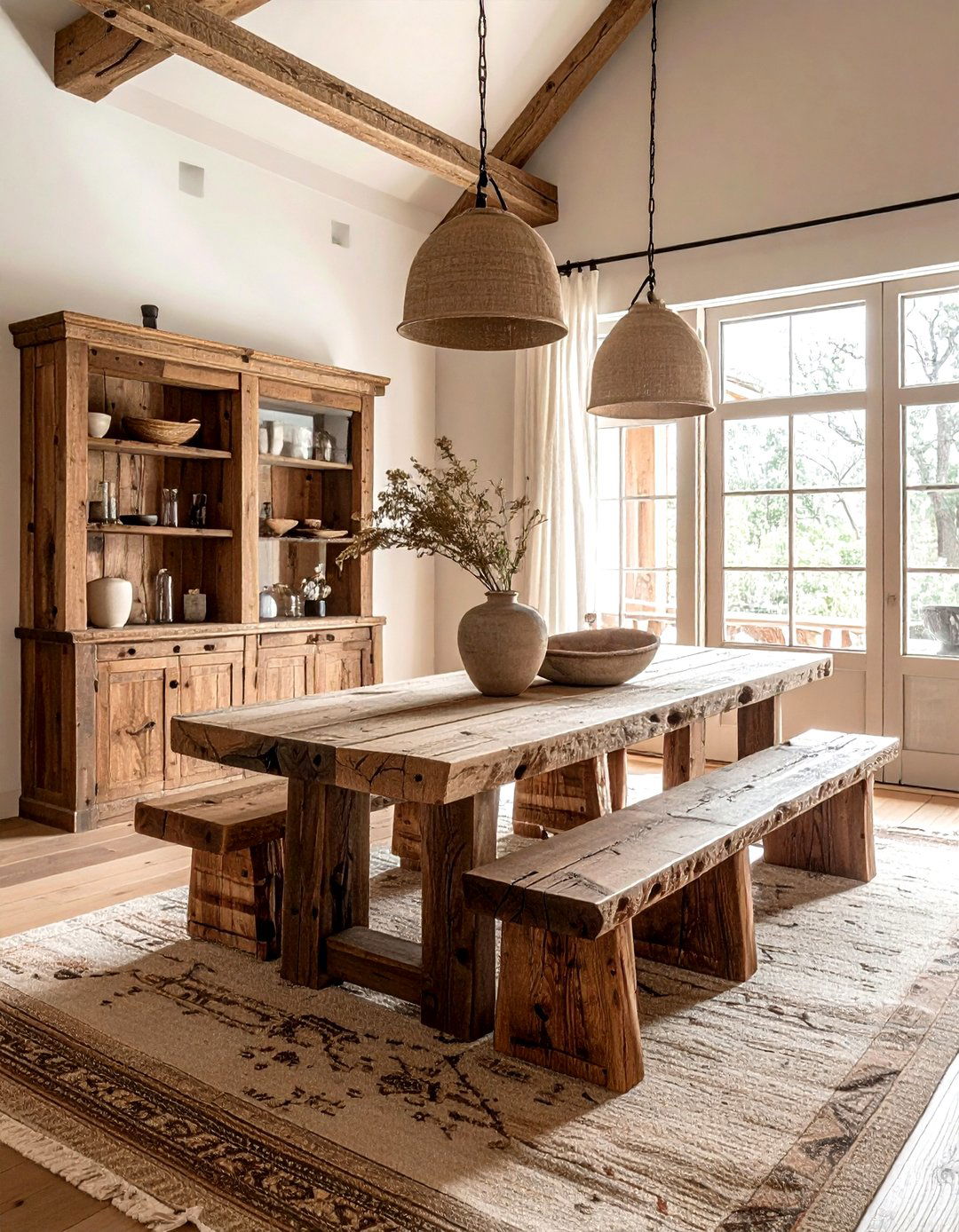 Rustic wood dining room - 30 viral dining room ideas