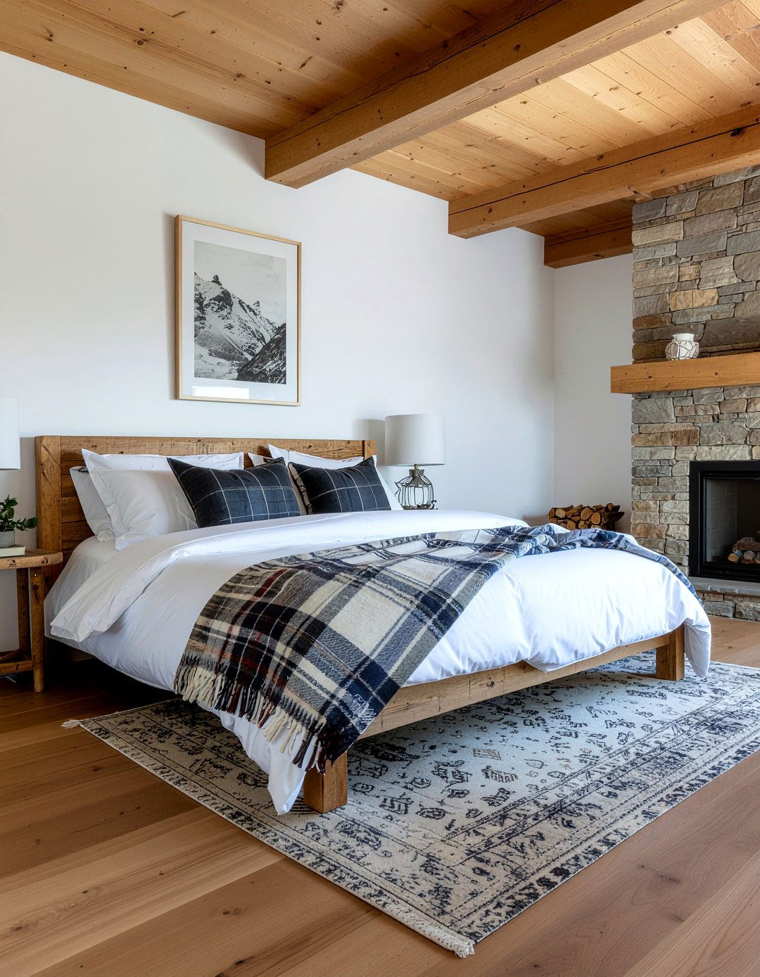 Rustic wood frame daybed - 30 bedroom sofa bed ideas