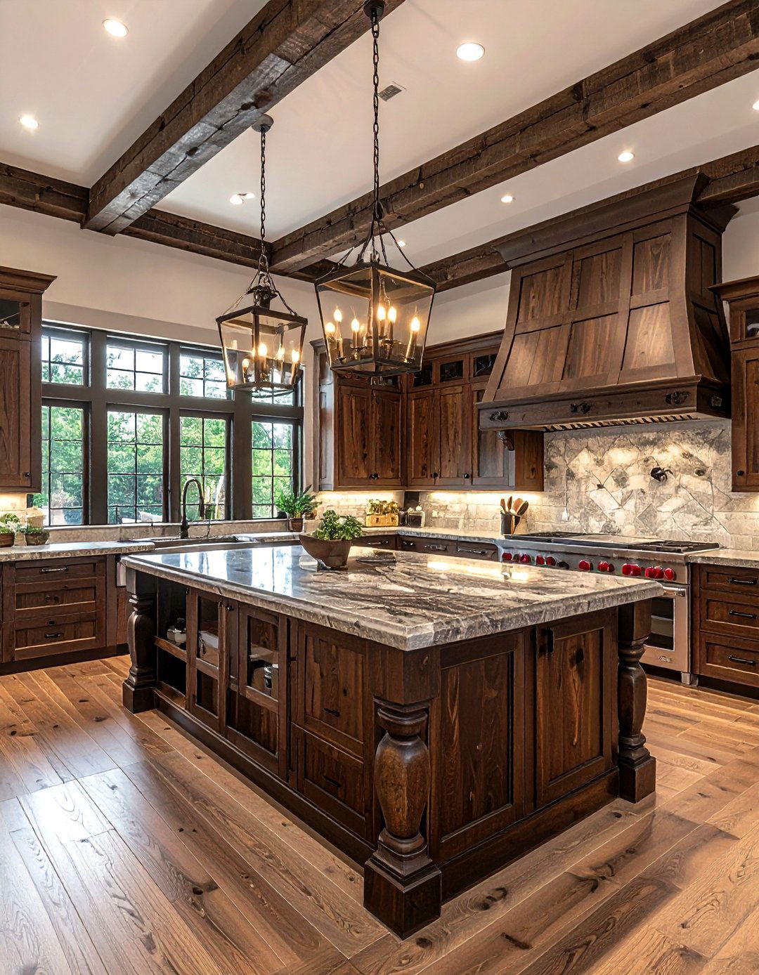 Rustic wood kitchen - 30 spacious kitchen ideas