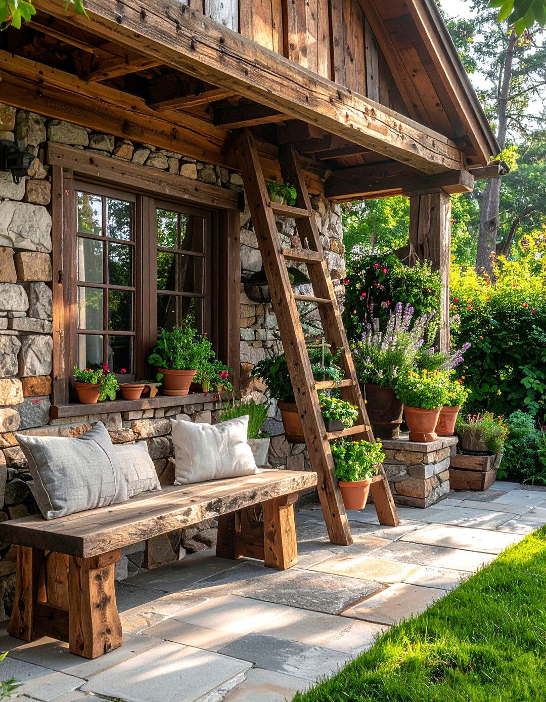 Rustic wood porch decor - 30 front porch decor ideas