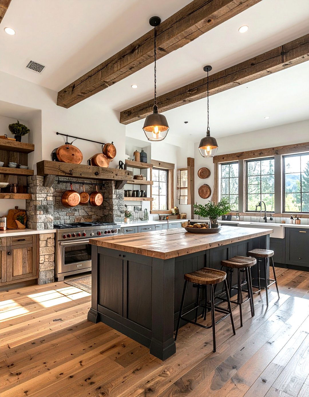 Rustic wood wainscoting - 30 kitchen wainscoting ideas