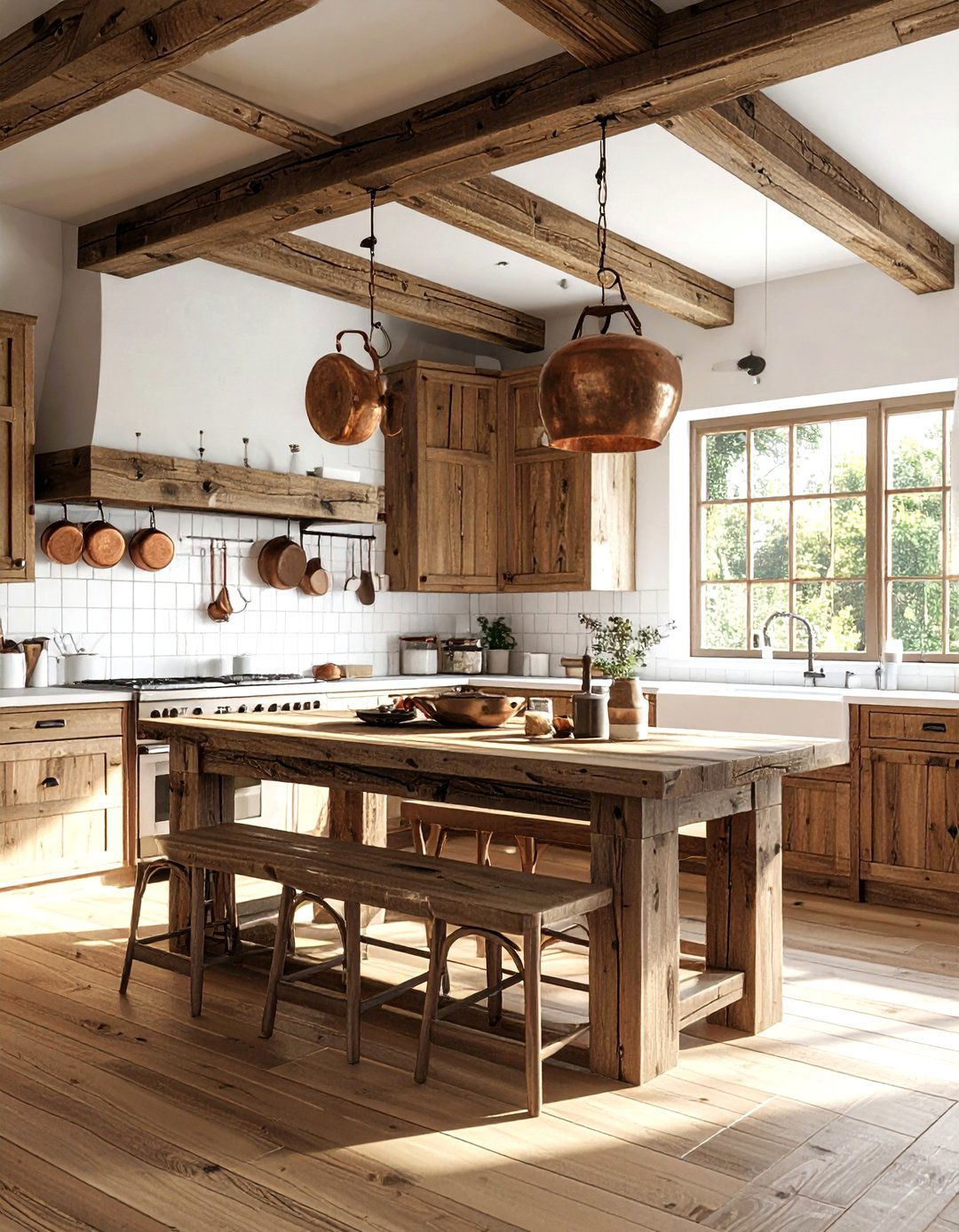 Rustic wooden kitchen - 30 vintage home decor ideas