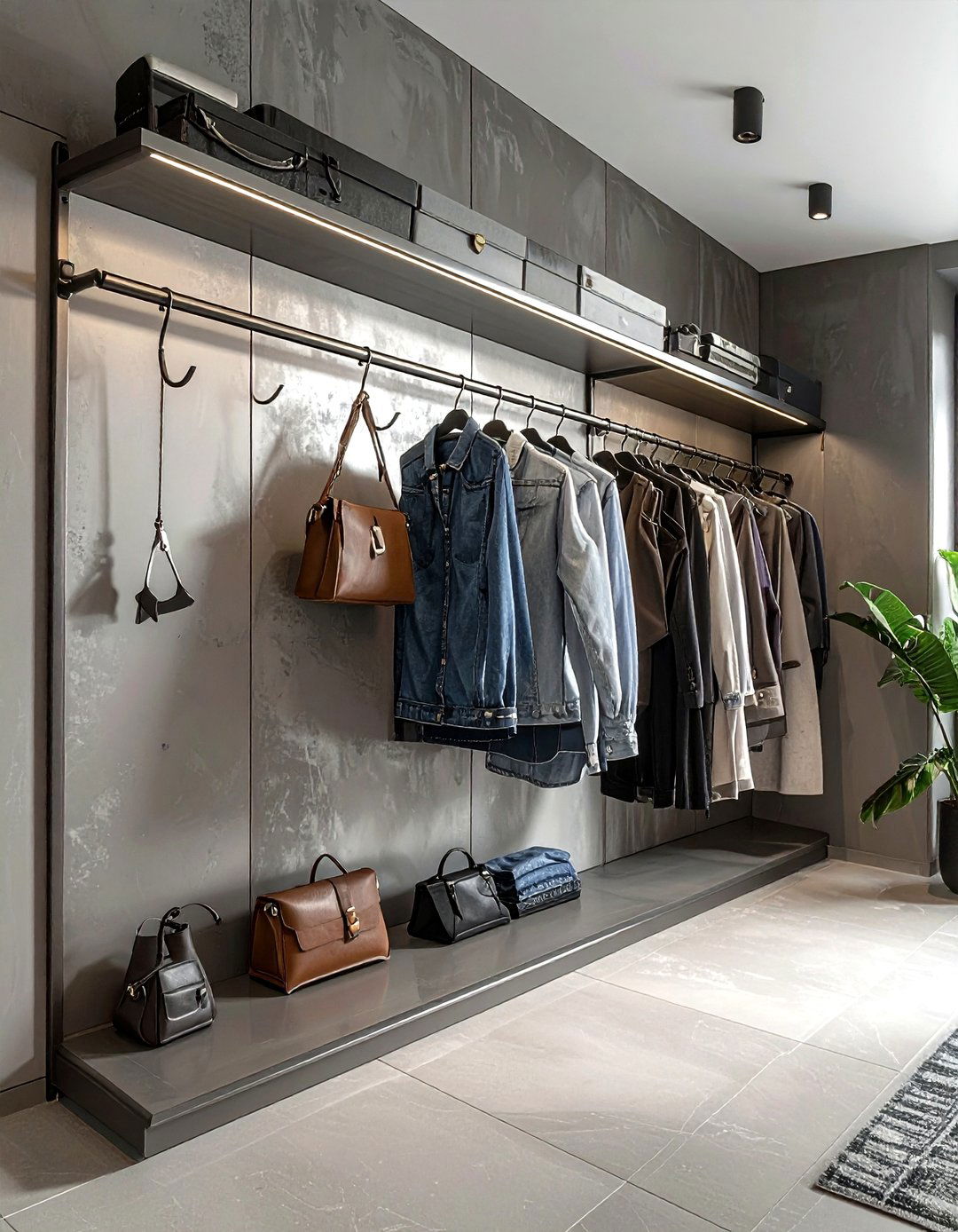 S hook for closet - 30 bedroom storage hacks