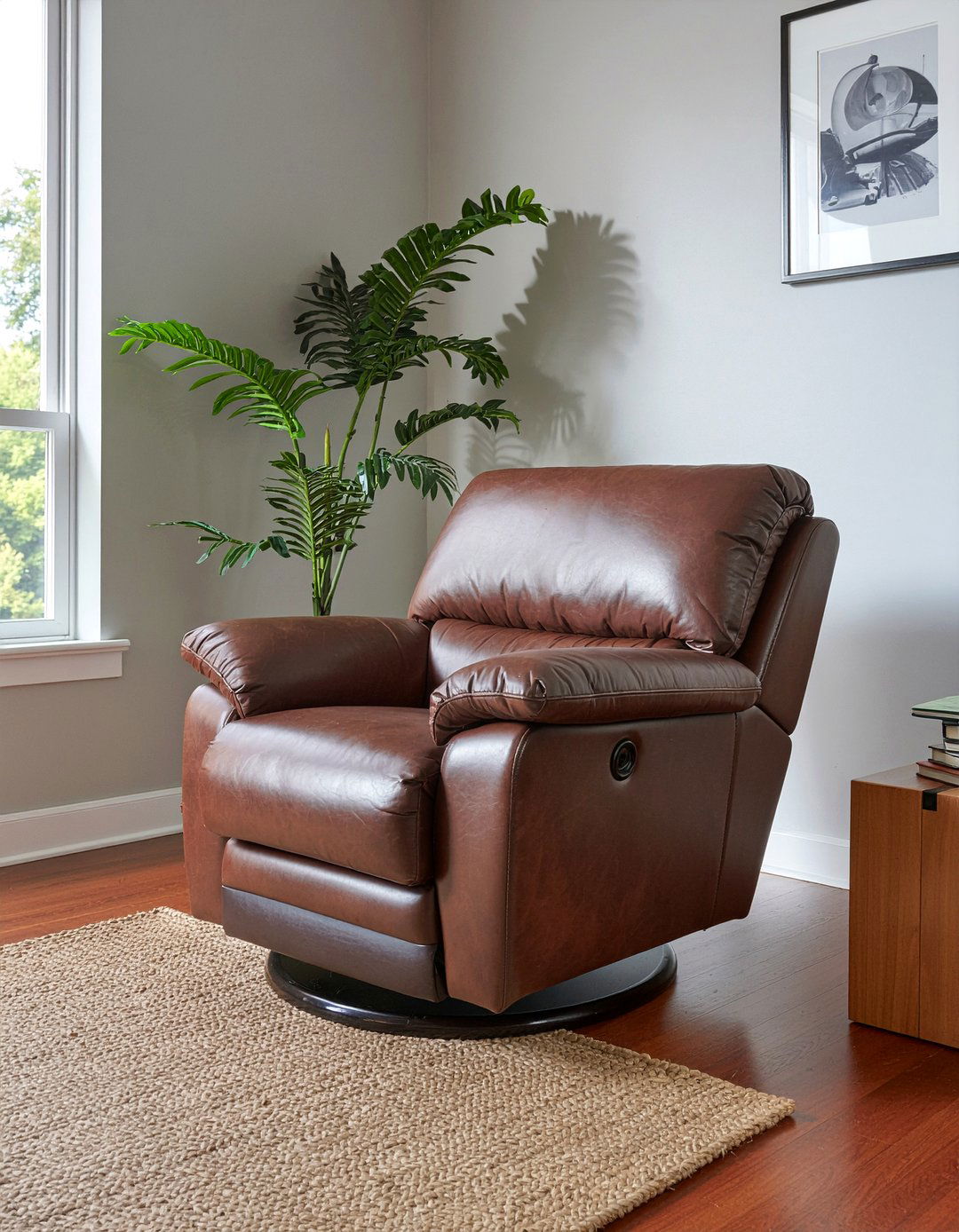 Saddle Leather Recliner - 30 living room southwestern furniture ideas