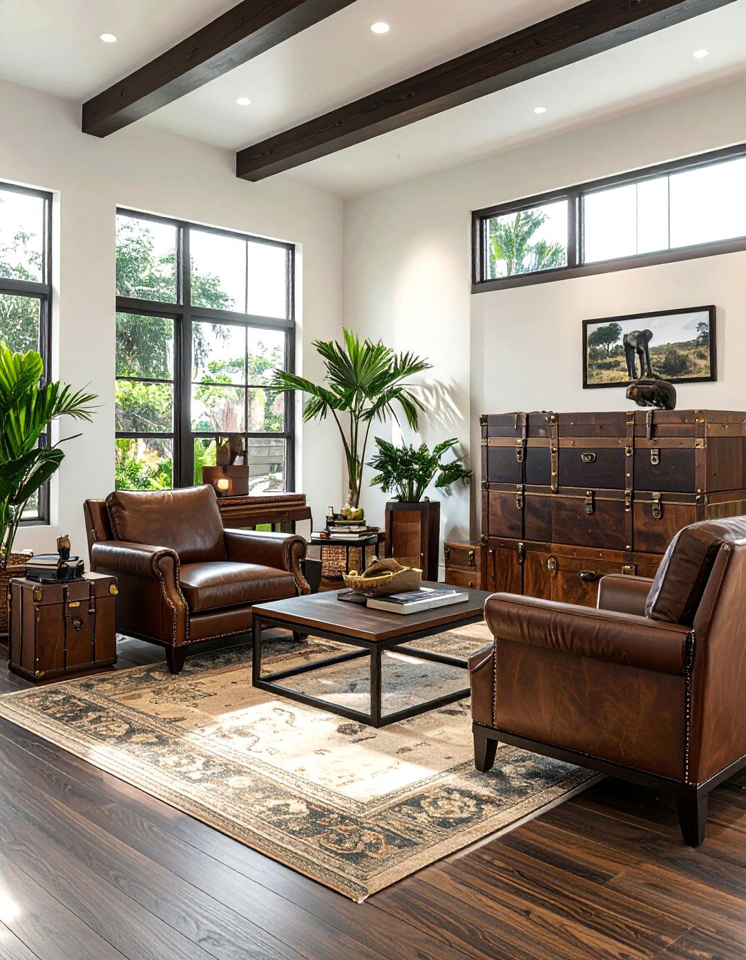 Safari Style Living Room - 30 resort living room ideas