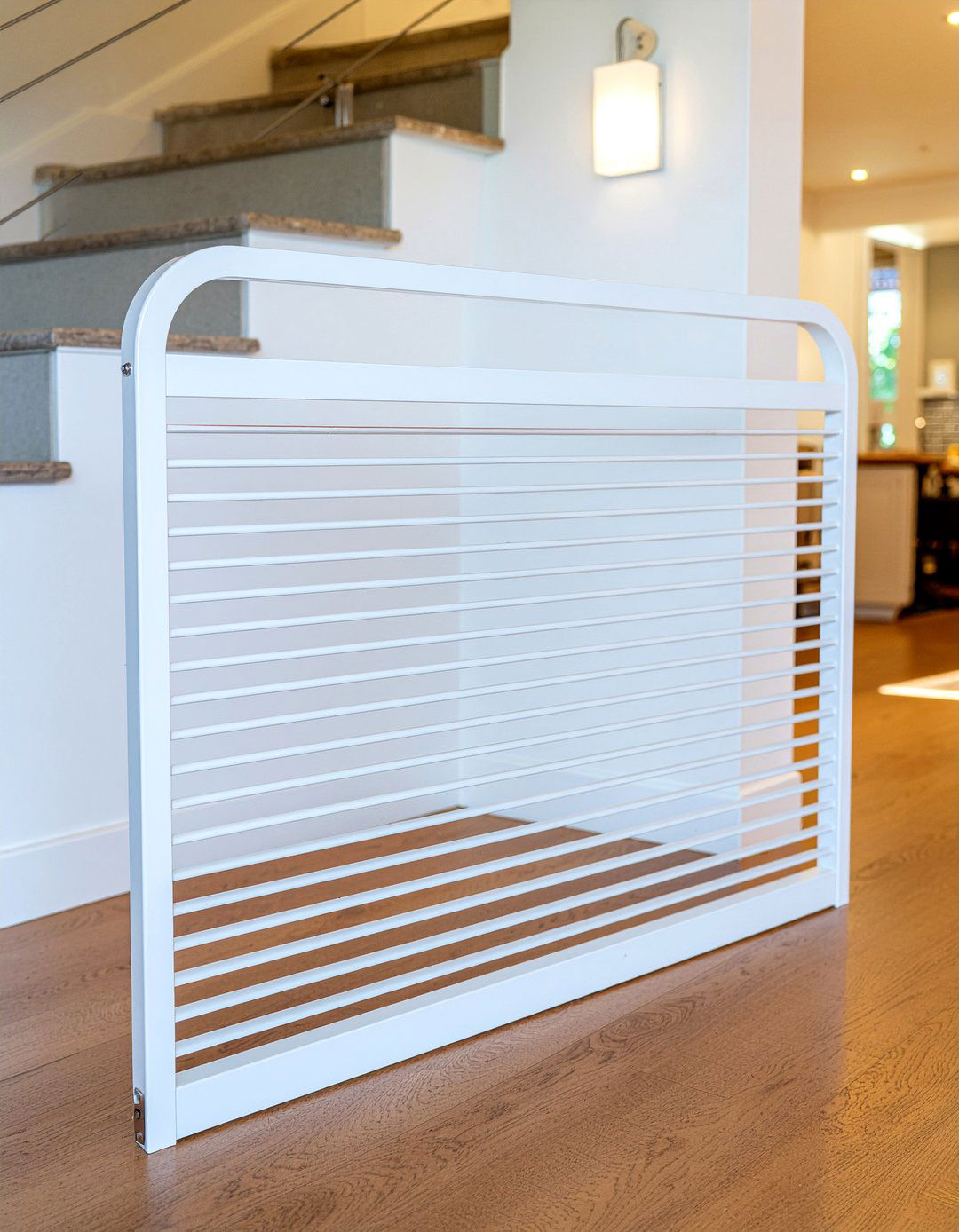 Safety gates for stairs - 30 baby proof living room ideas