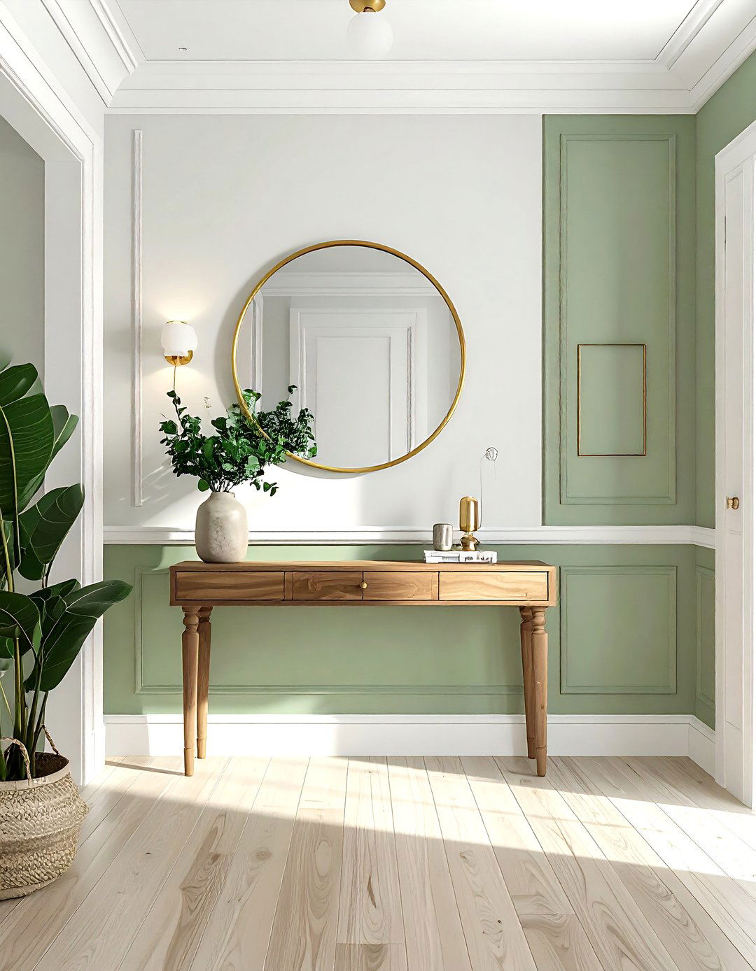 Sage Green Accent Wall - 30 sage green decor ideas